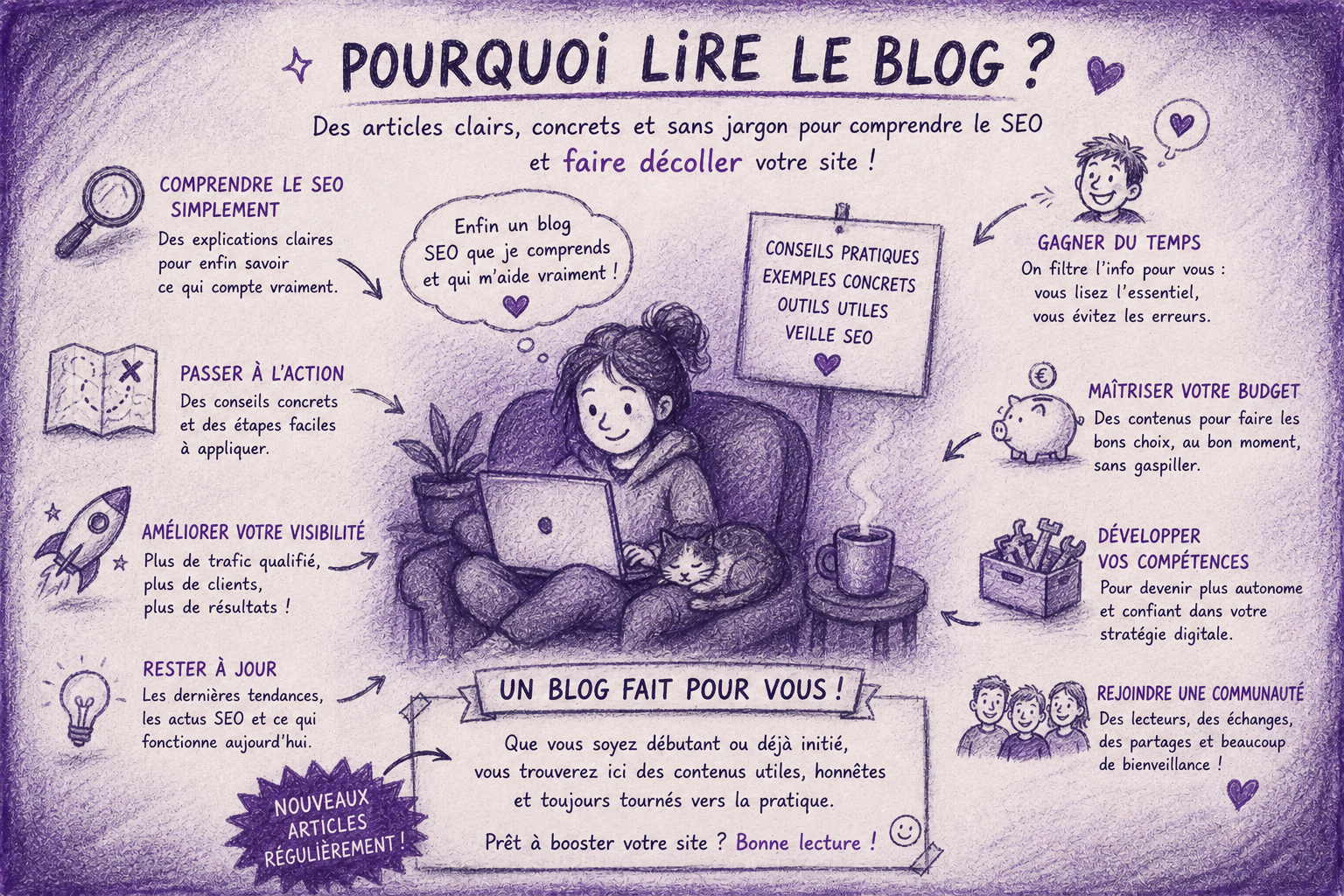 illustration sur l'intérêt d'un blog